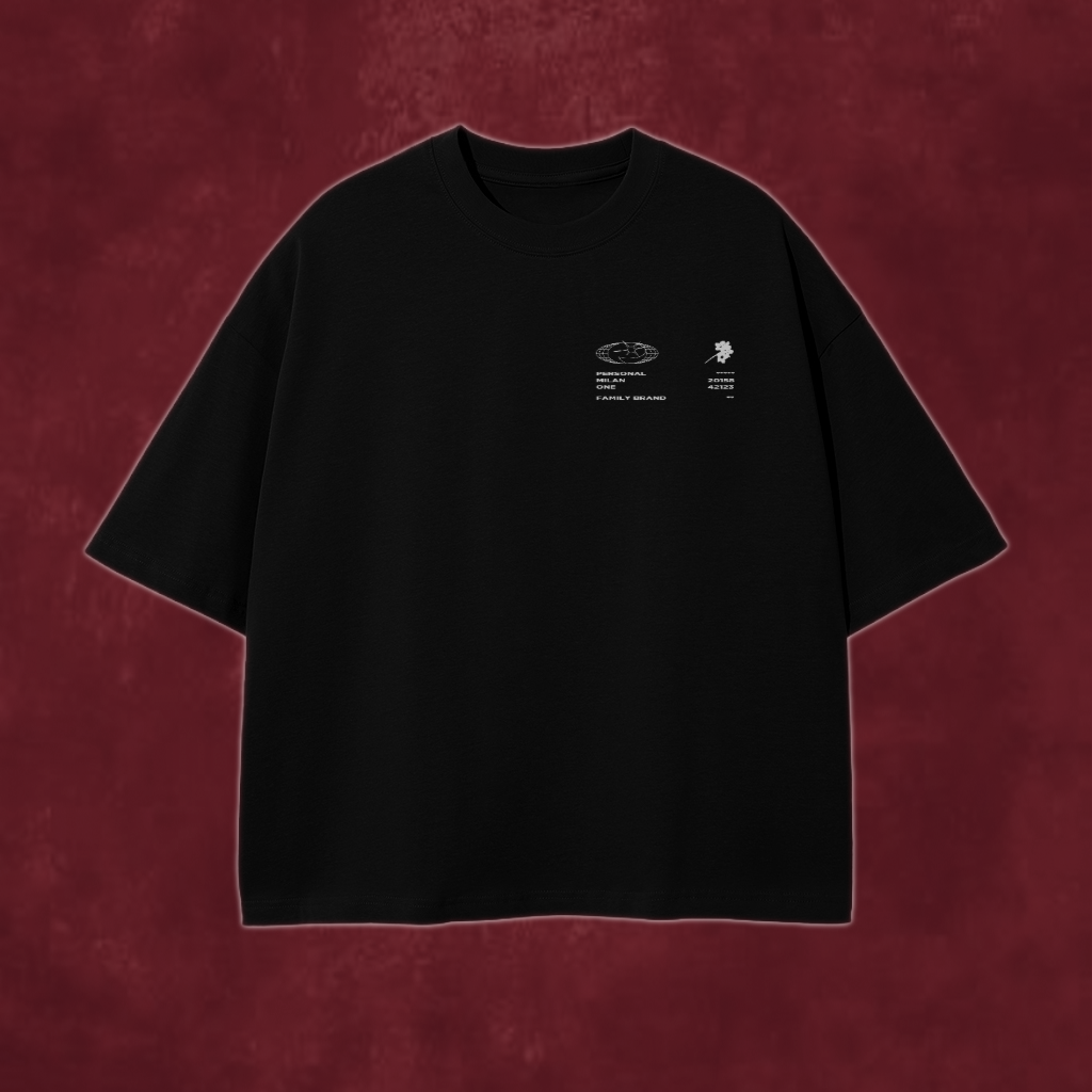 Milan Flower Tee Black