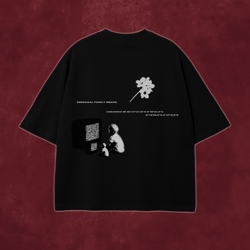 Milan Flower Tee Black