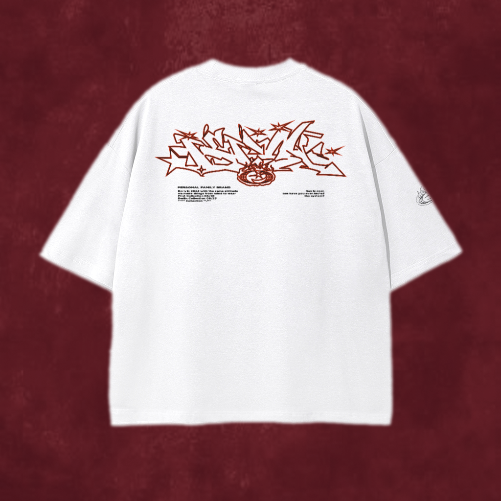 Rdam's Graffiti Bold Tee White