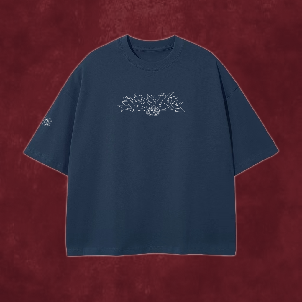 Rdam's Graffiti Bold Tee Midnight Blue