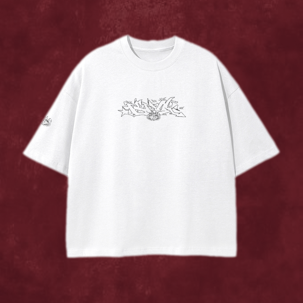 Rdam's Graffiti Bold Tee White