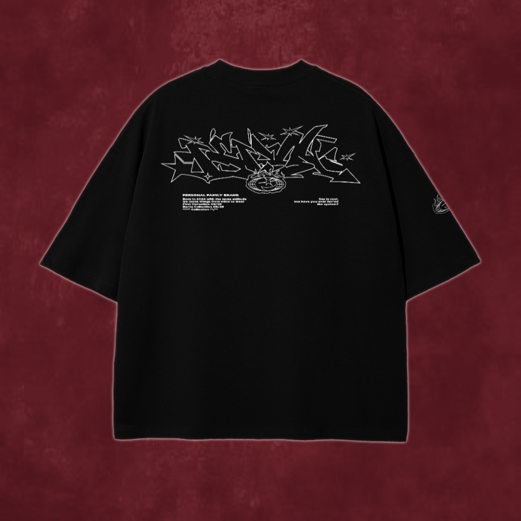 Rotterdam's Graffiti Tee Black