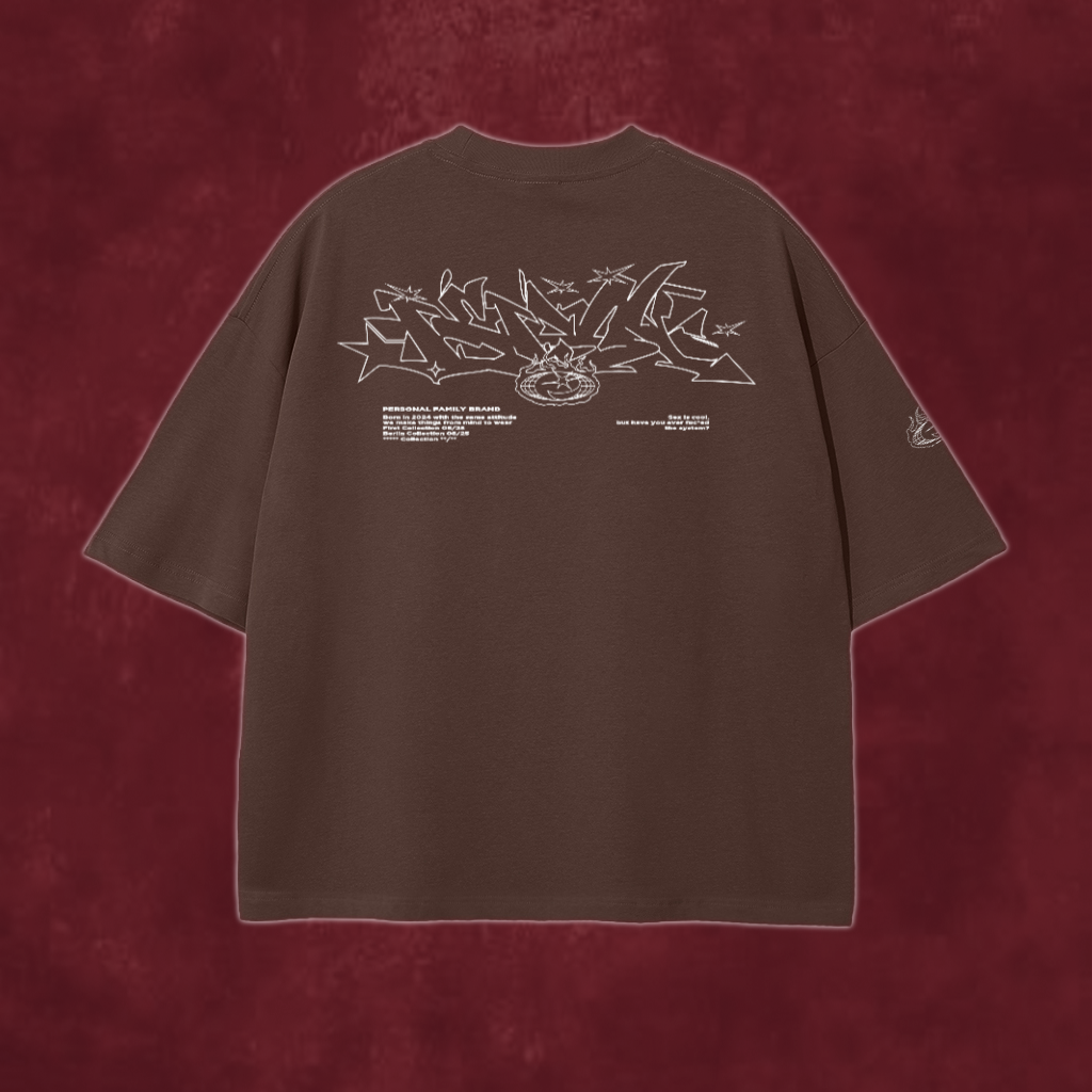 Rotterdam's Graffiti Tee Brown