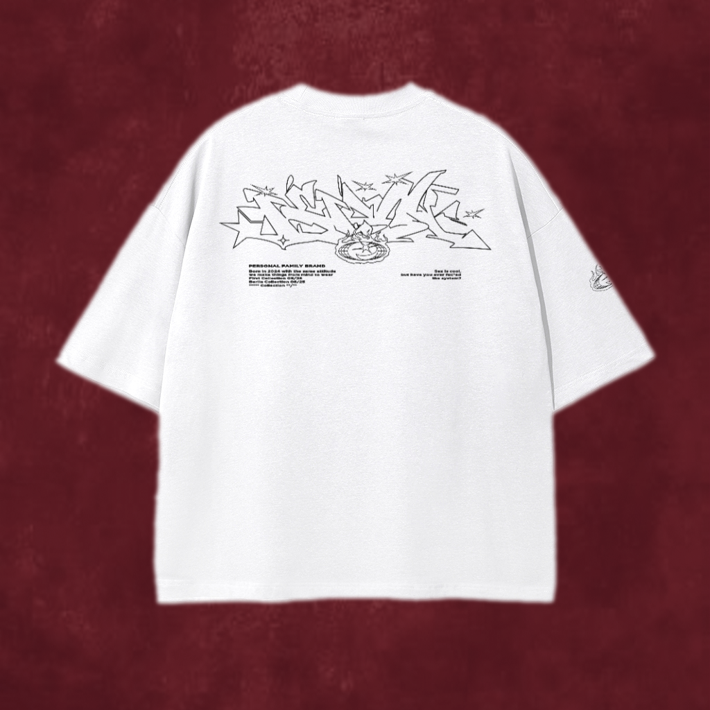 Rotterdam's Graffiti Tee White